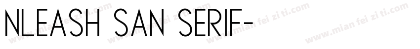 nleash San Serif字体转换